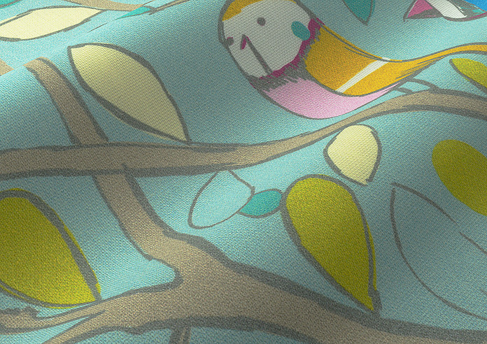 Tweety, Duckegg - Roman Blind - Image 4